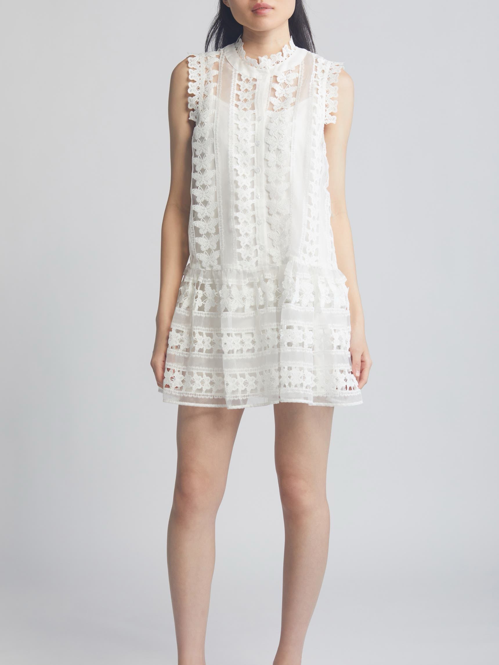 White lace dress