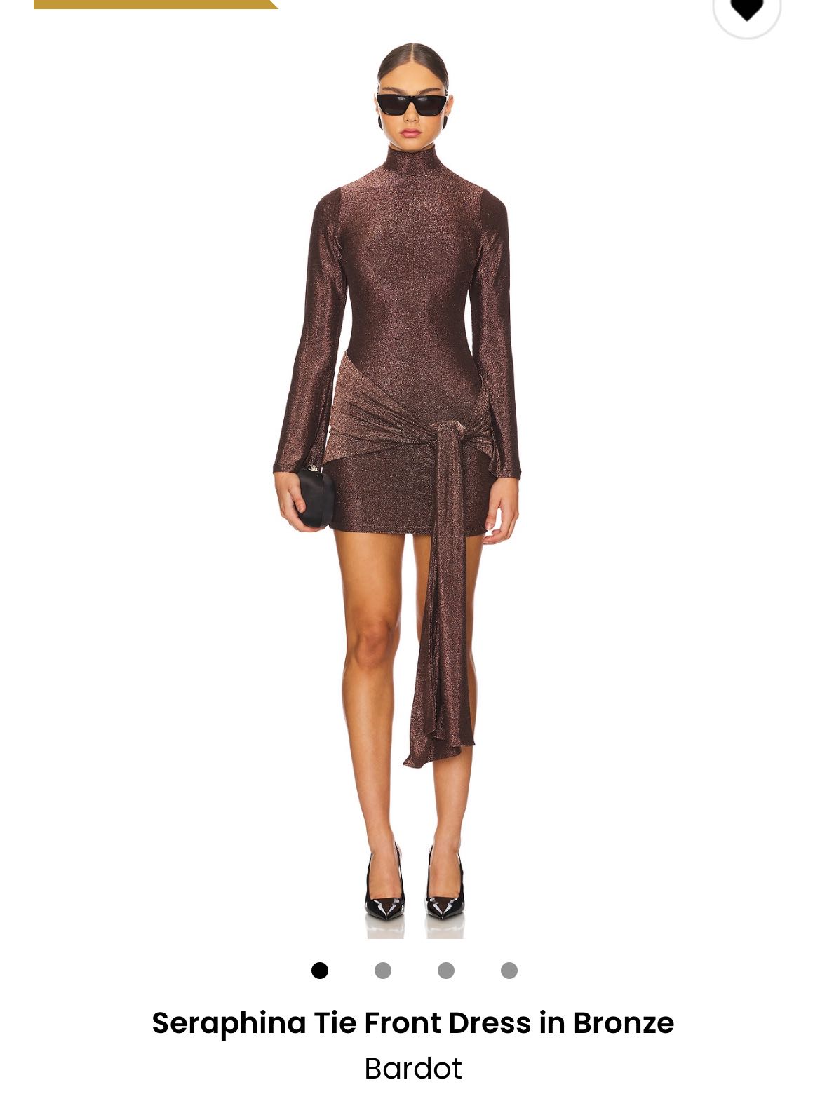 Bardot Brown Mini Dress