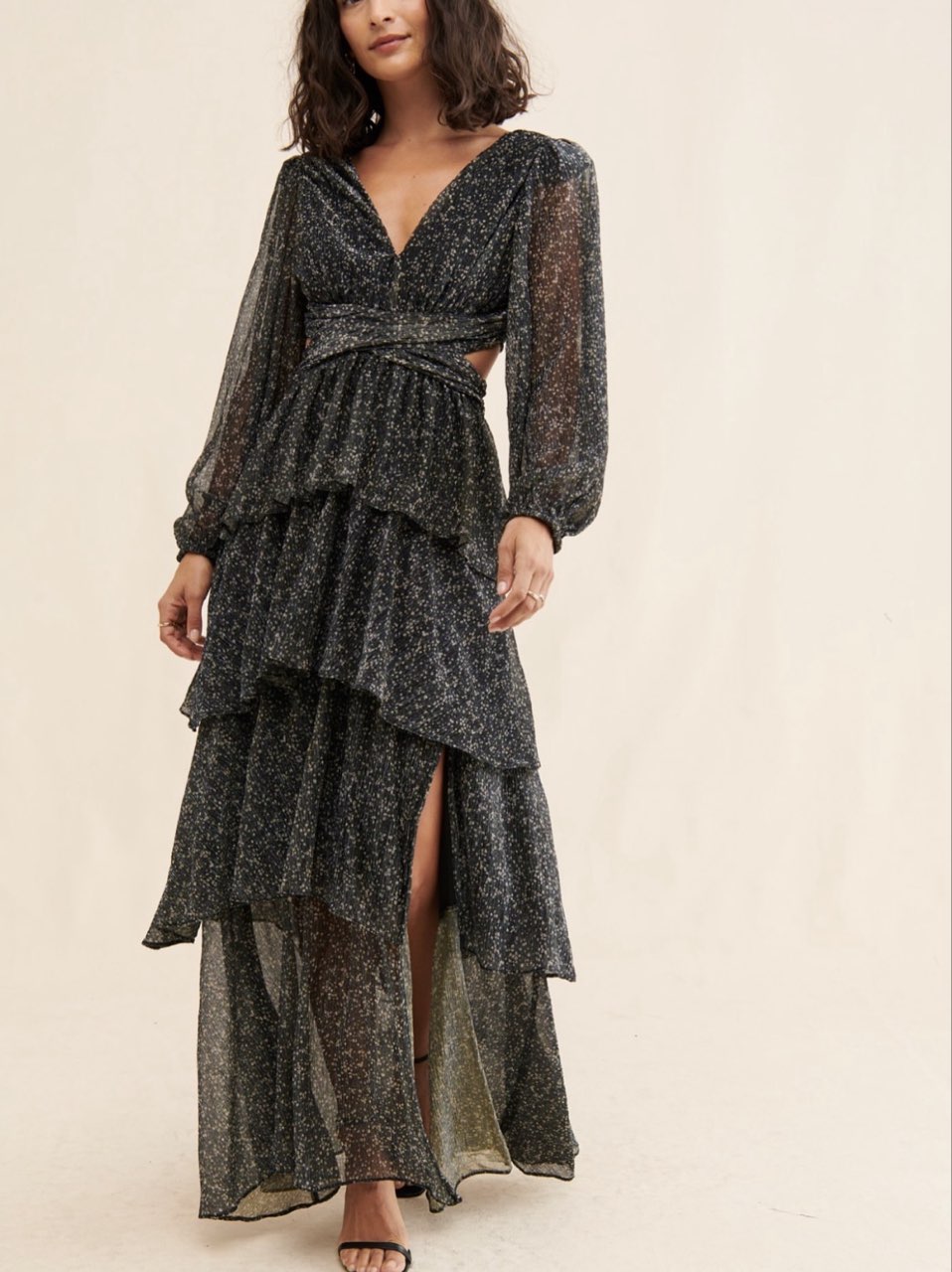 ASTR black maxi dress