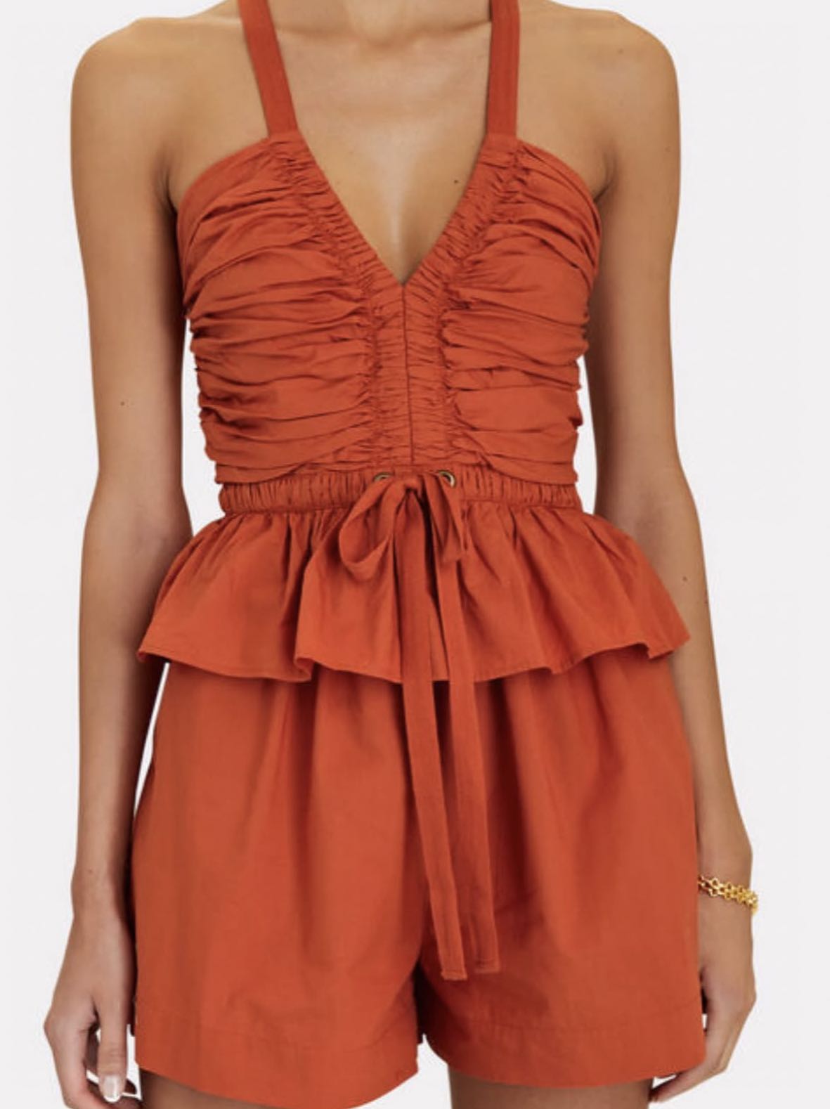 Ulla Johnson Orange Romper