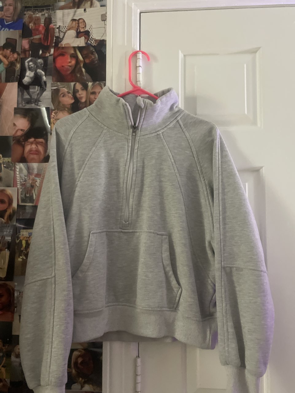 Grey Quarter-Zip Pullover