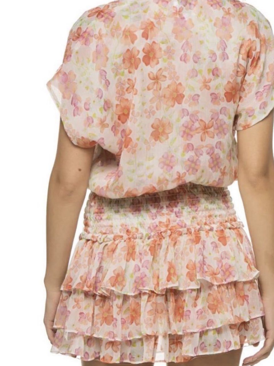 Floral Ruffle Mini Dress