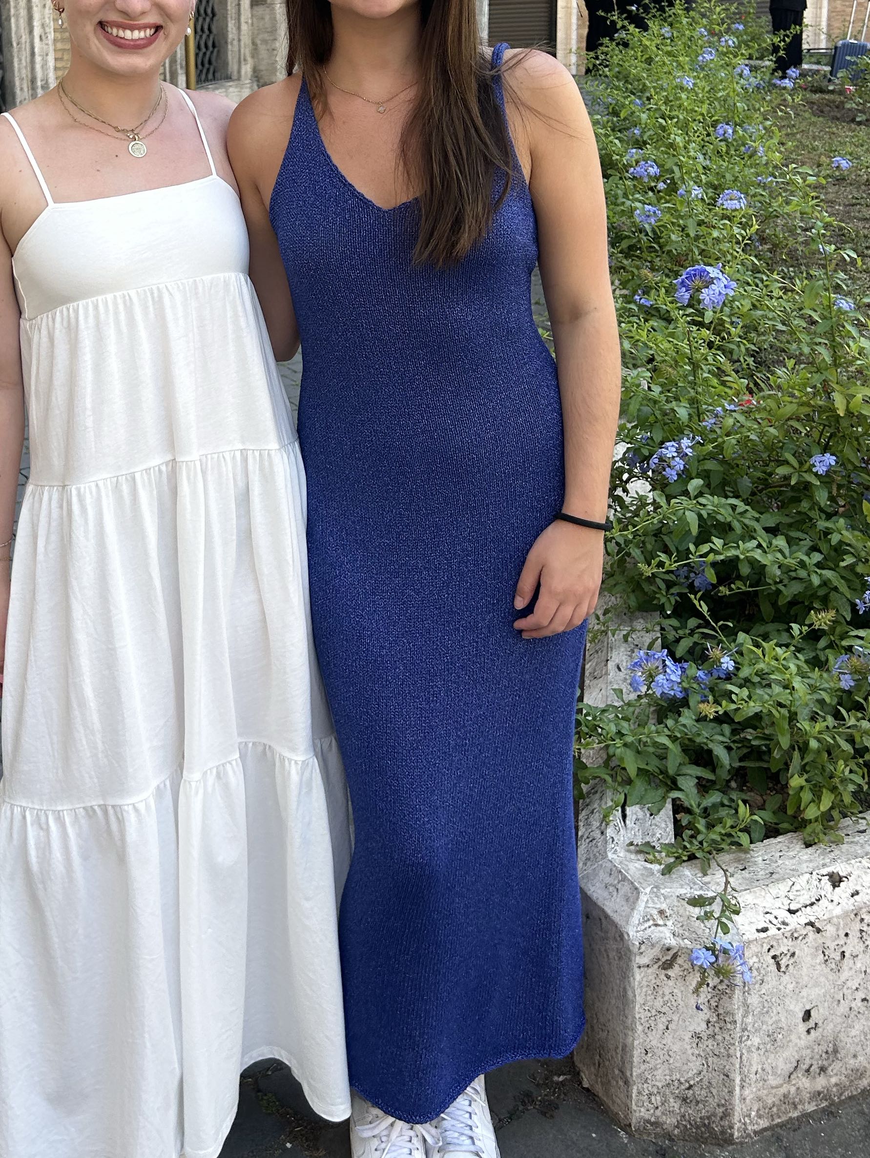 Blue long dress