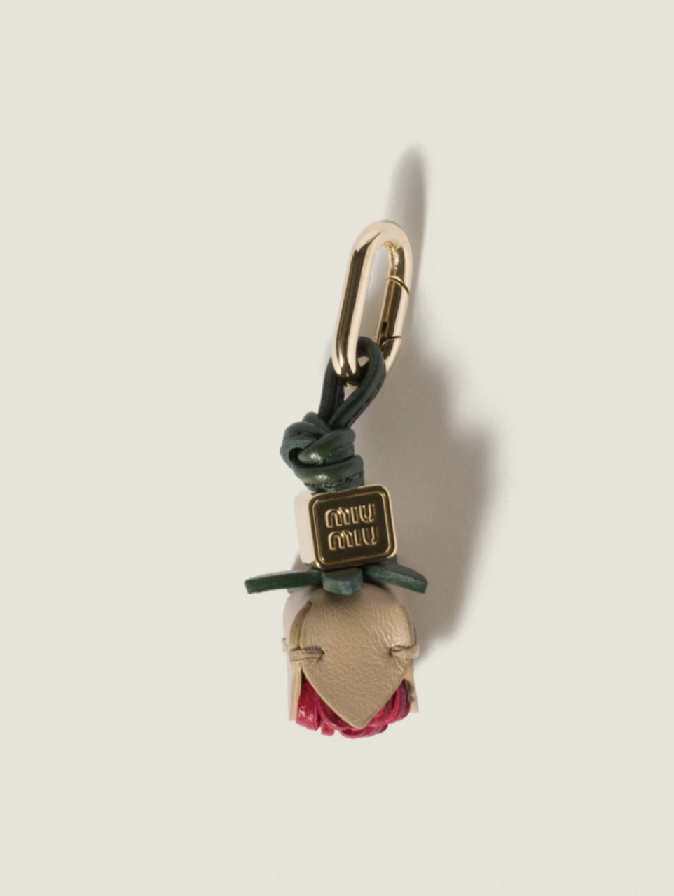 Miu Miu Leather Rose Charm