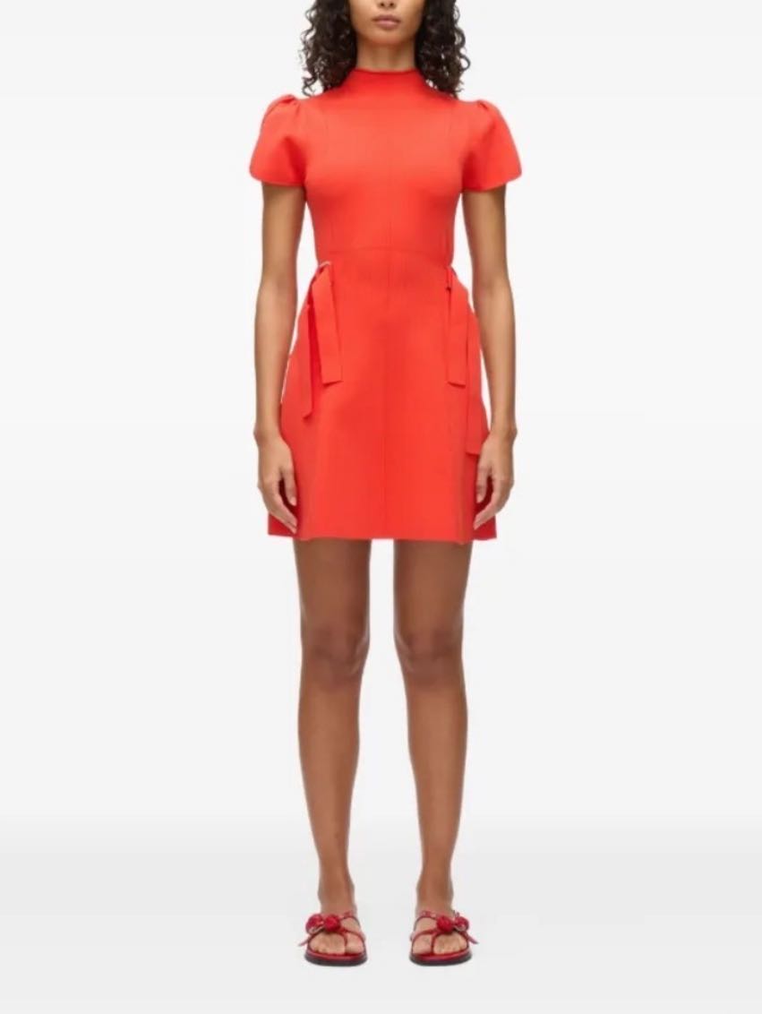 Ribbed knit mini dress