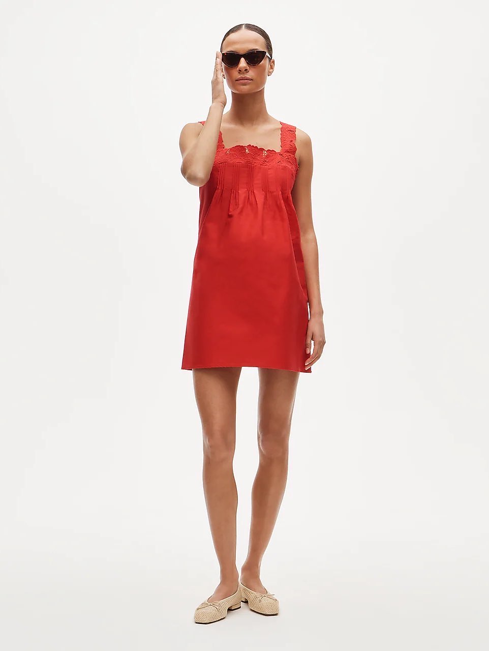 J.Crew thick red mini dress