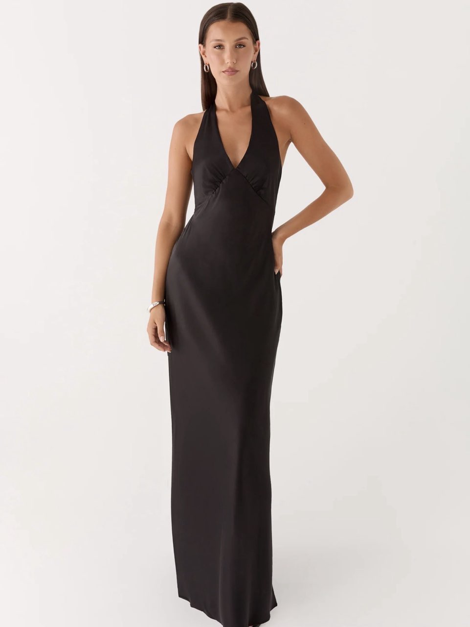 Black Halter Maxi Dress