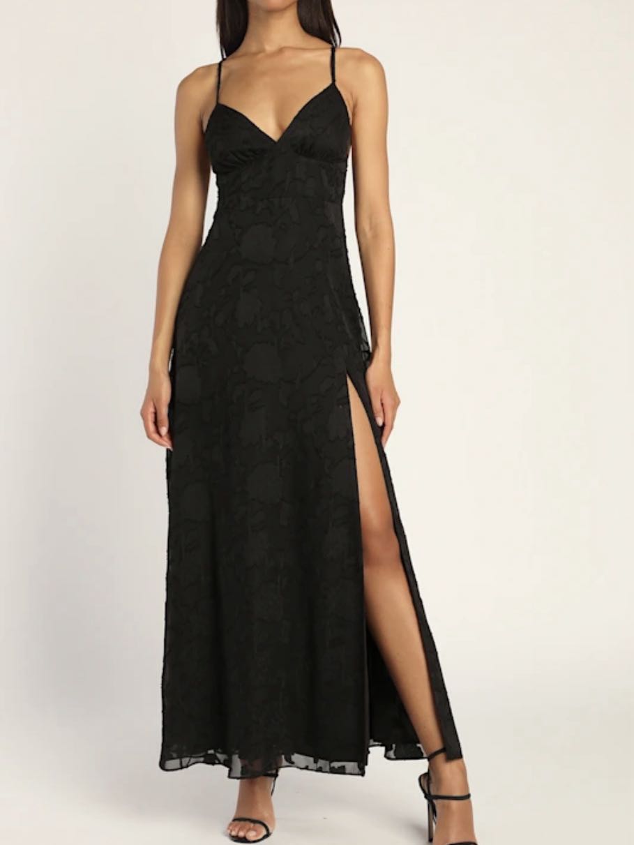 Black lace dress