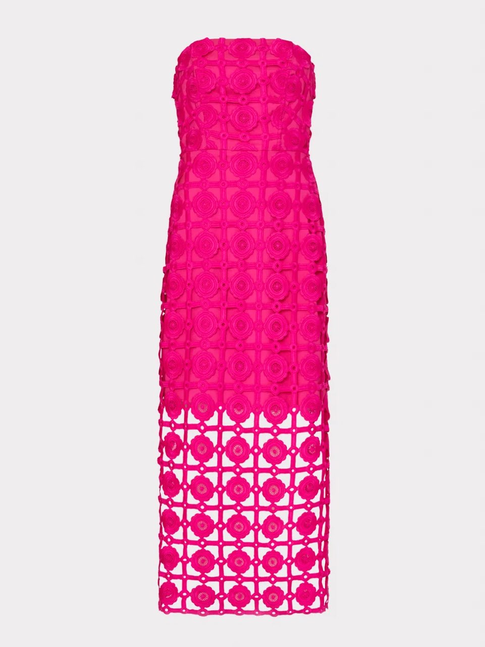 Milly Kait Tile Strapless Midi Dress