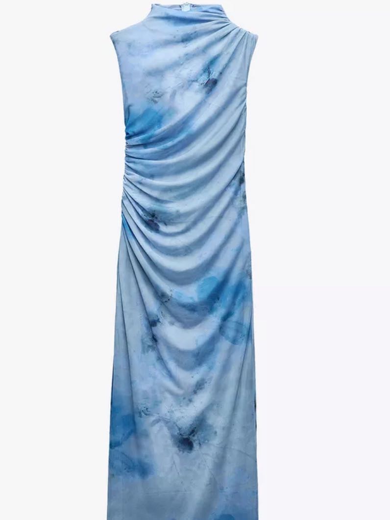 blue maxi dress