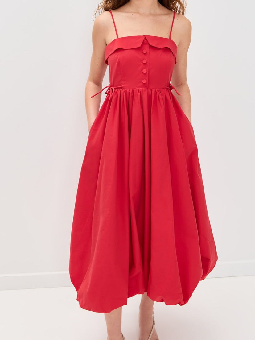 Taryn Dress in True Red