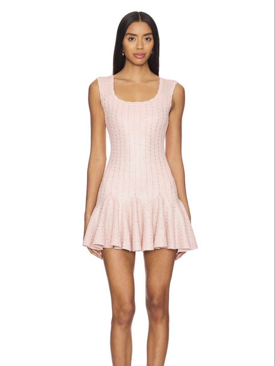 LoveShackFancy Maryanne Dress in Pink Champagne size Small