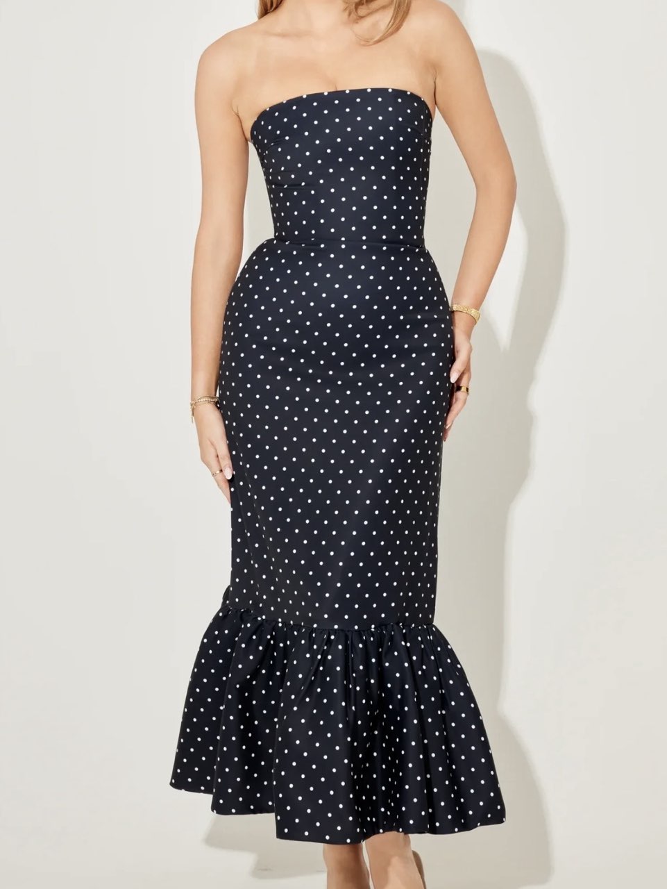 Odd Muse Polka Dot Peplum Dress