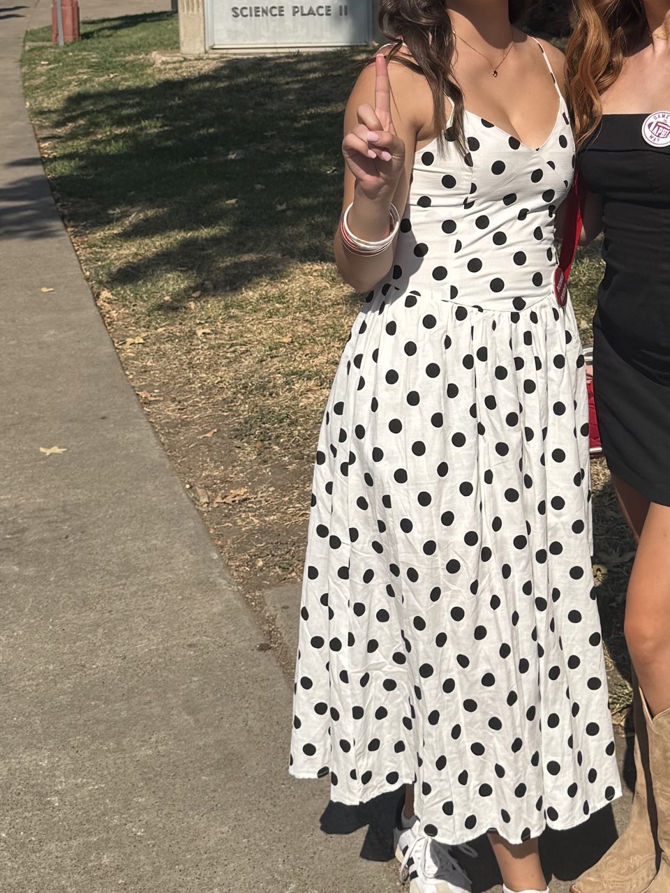 Polka Dot Midi Dress