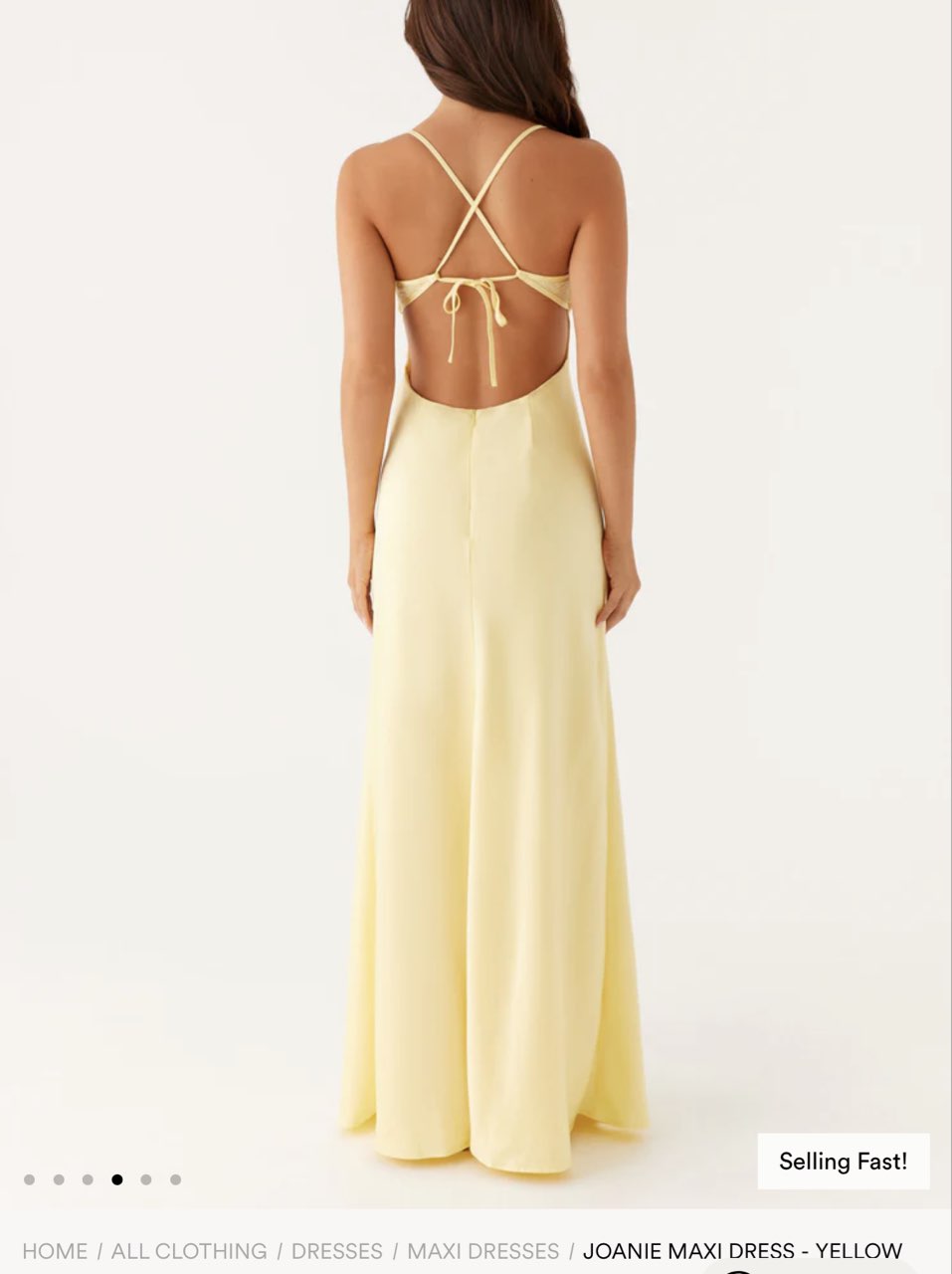Joanie Yellow Maxi Dress