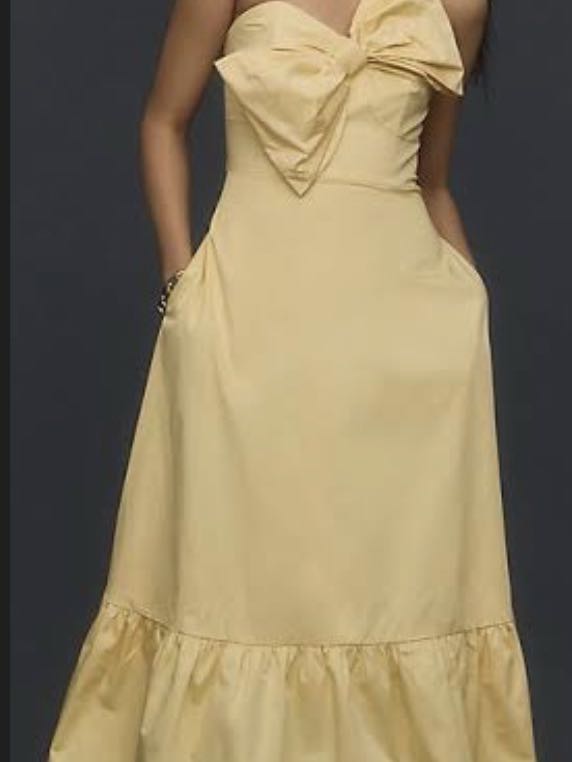 Yellow Anthropologie Hutch Dress