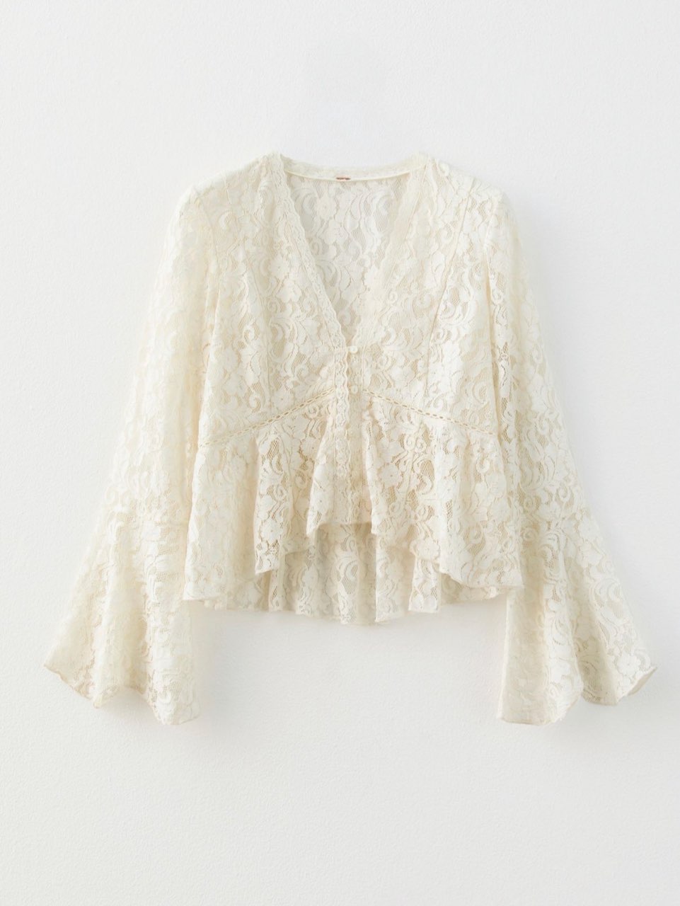 Free People Lace Longsleeve