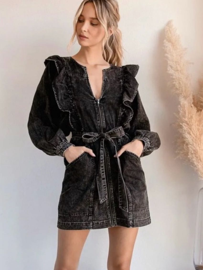 Free People Imogene Mini Denim Dress