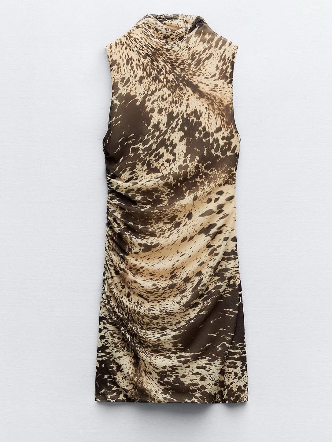 Animal Print Mini Dress