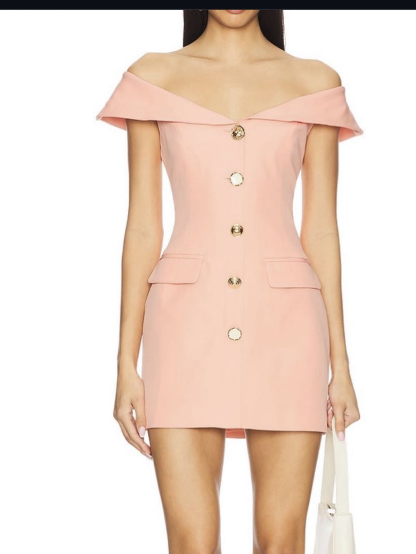 LINE AND DOT peach mini dress