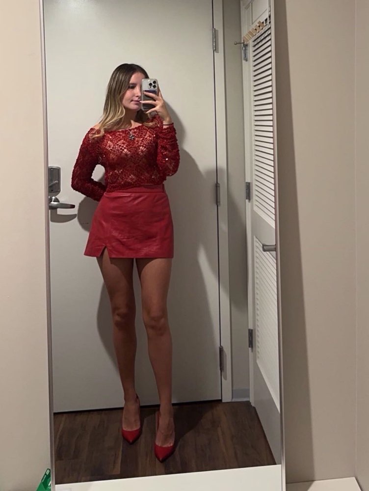 Red Off-Shoulder Crochet Lace Top