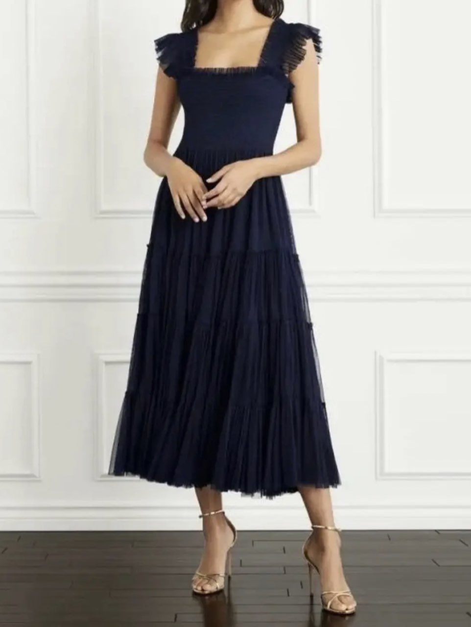 Hill House Home Navy Tulle Ellie Nap Dress