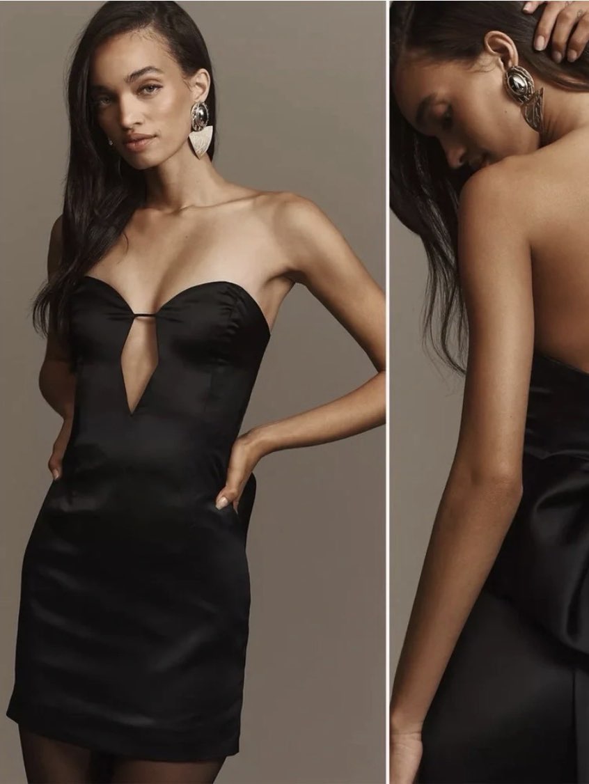 Bardot Eleni Bow Back Satin Dress