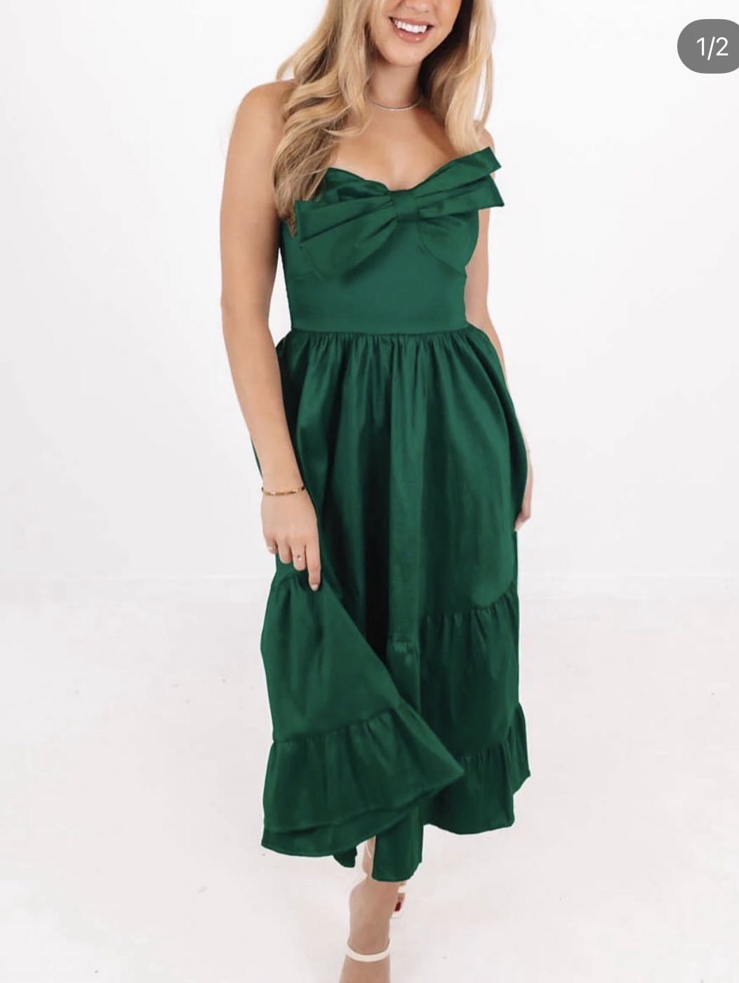 Green Bow Dress