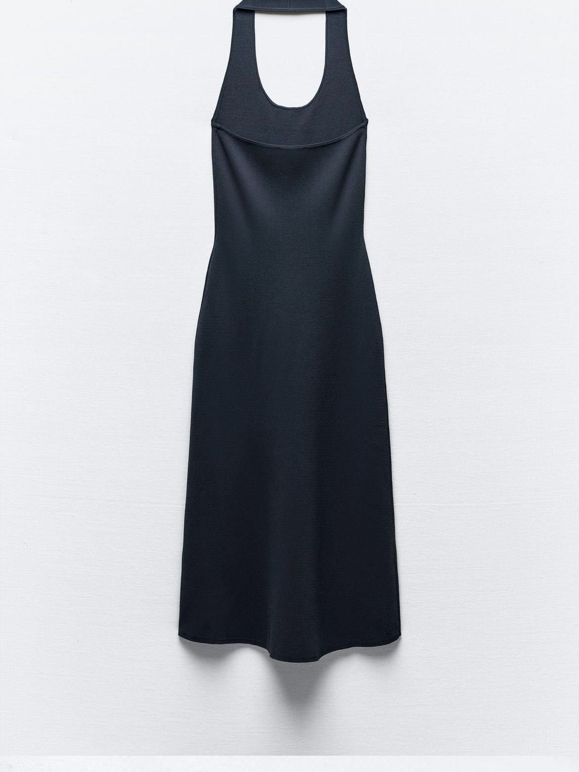 Knit Halter Neck Midi Dress