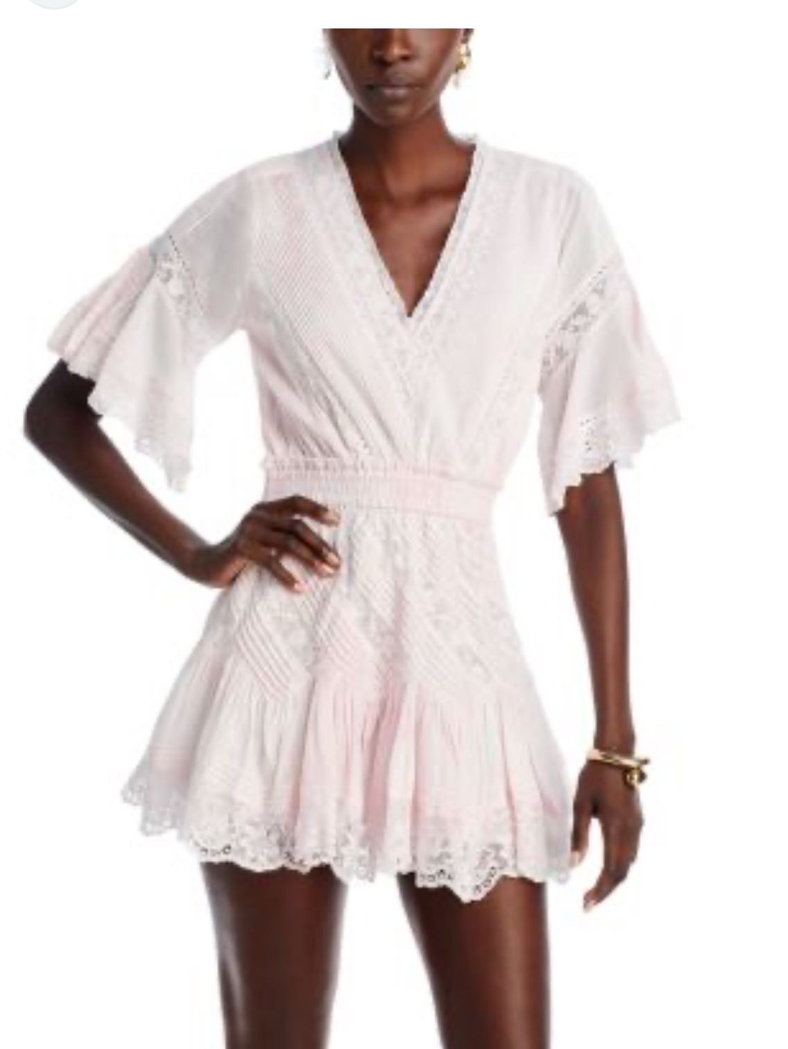 Love Shack Fancy Light Pink Mini Dress