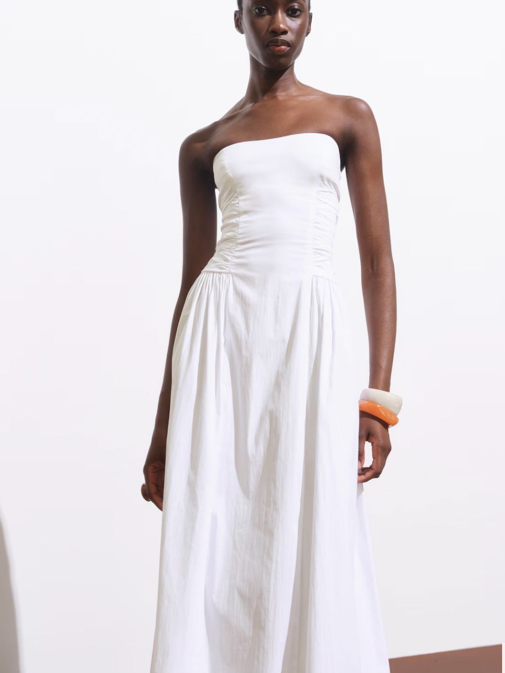 Strapless Midi Dress