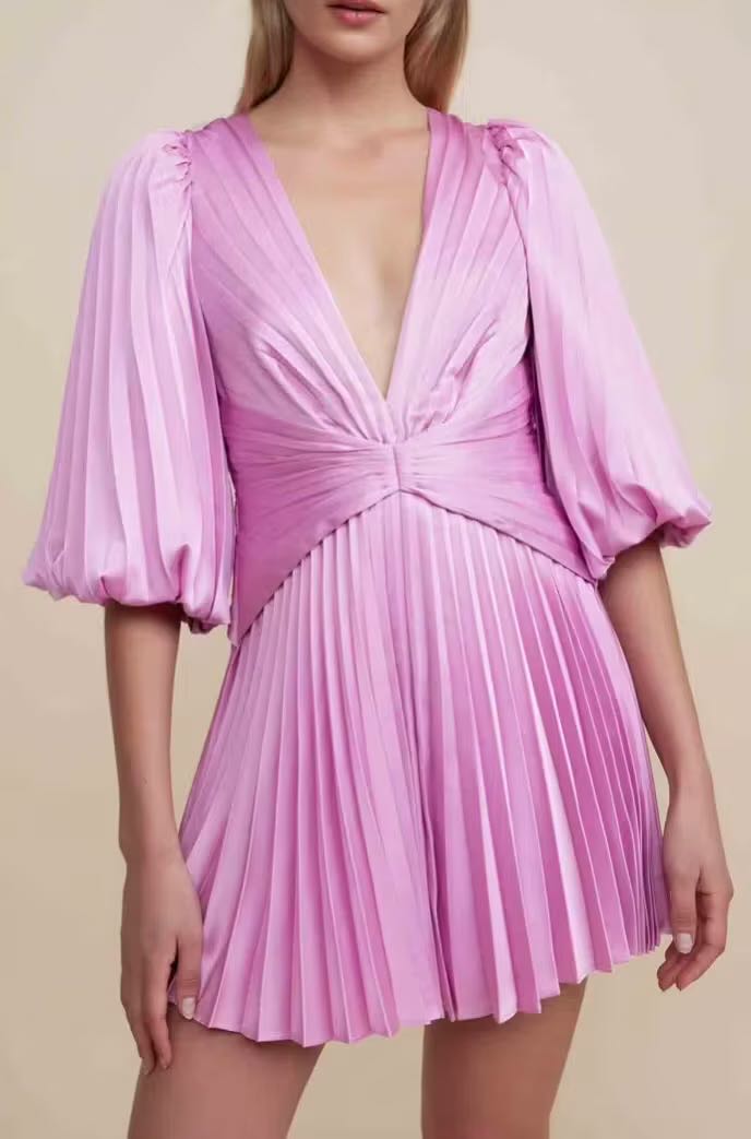 ACLER pleated mini dress