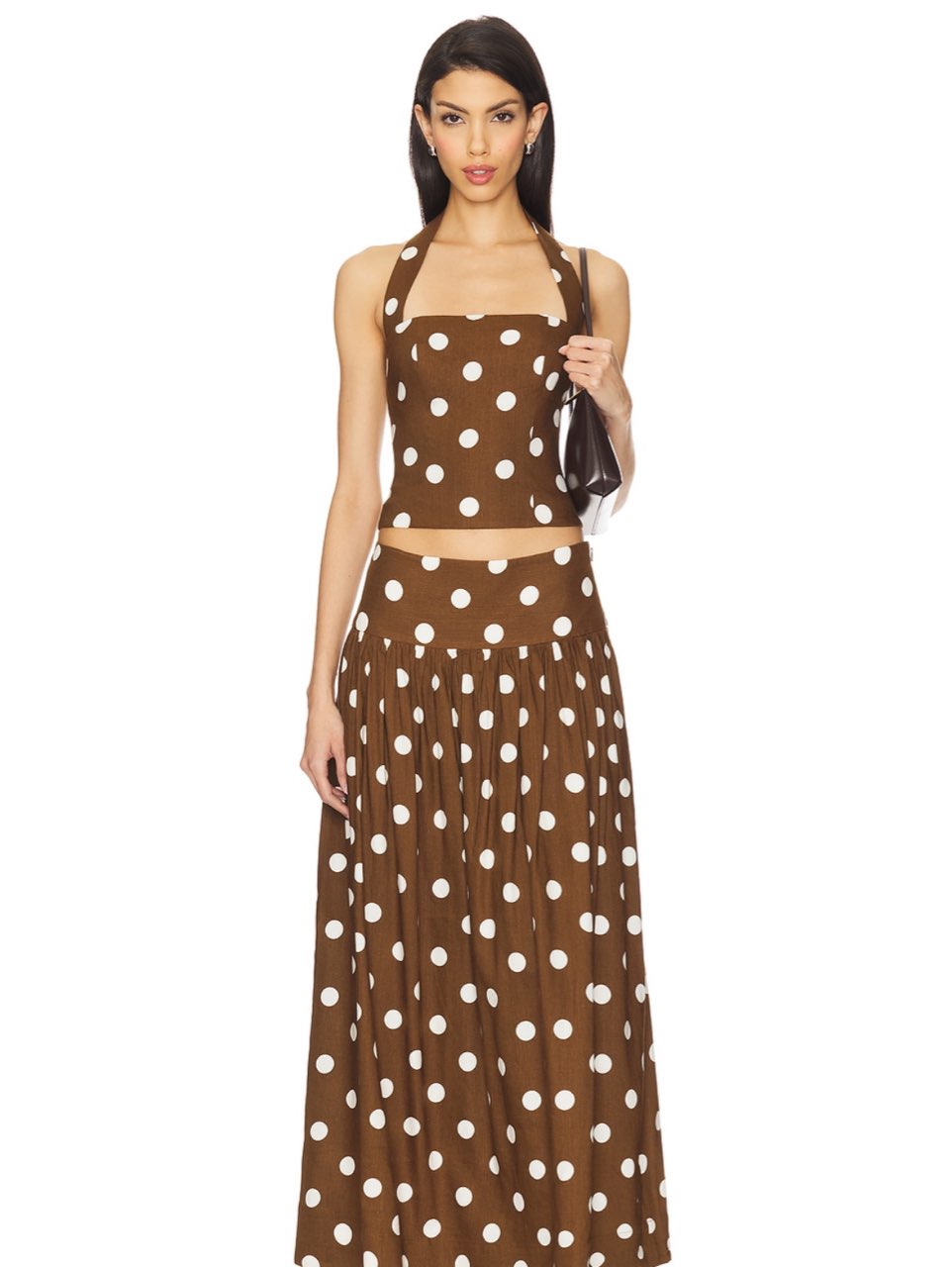 Majorelle luana set in brown polka