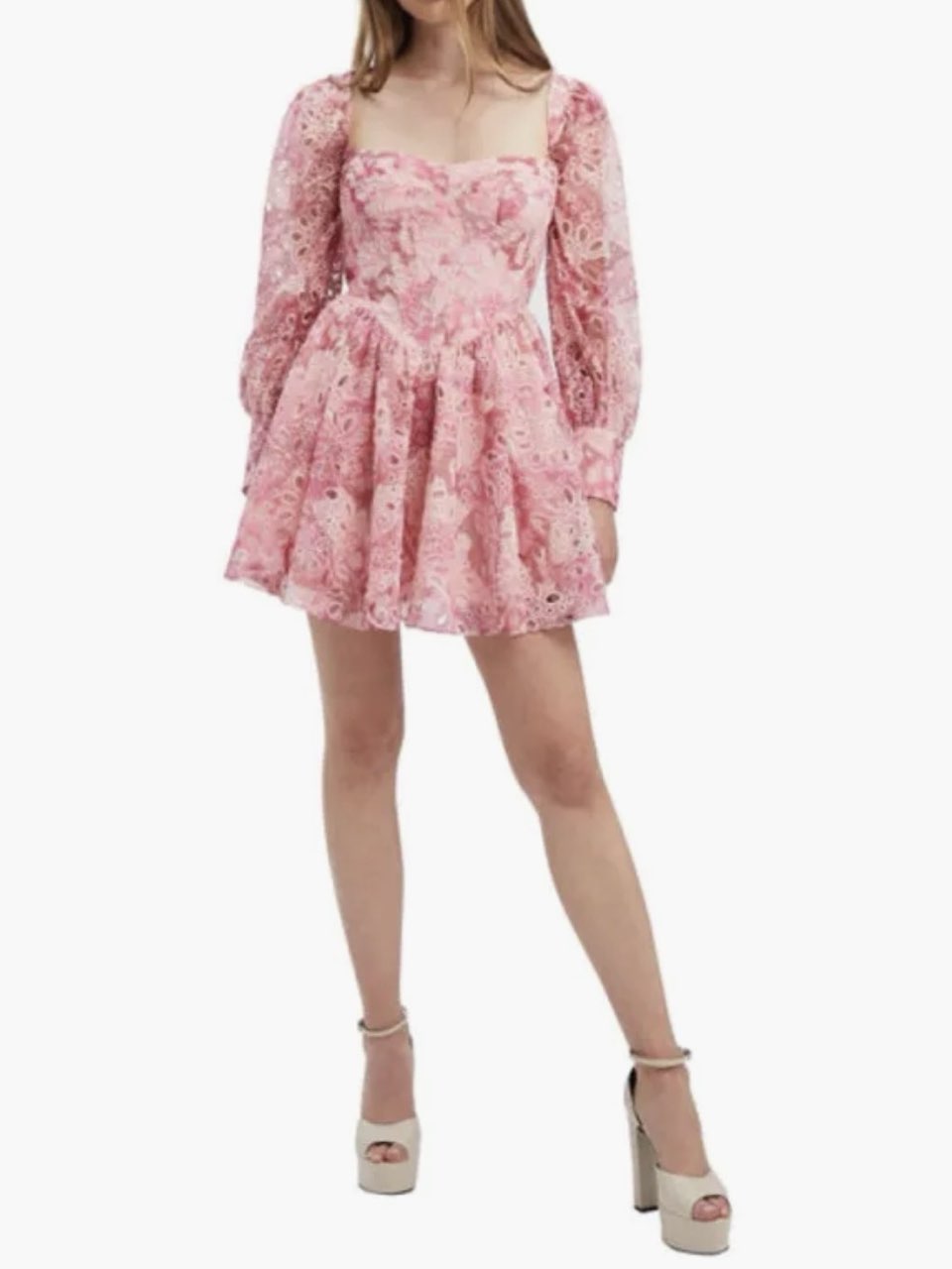 Bardot Lila Eyelet Corset Dress