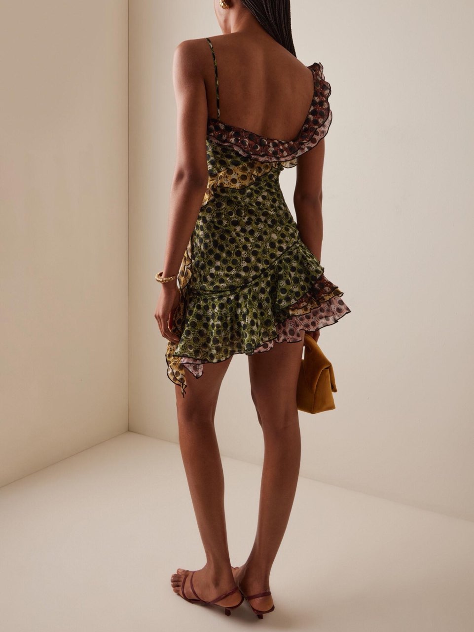 Zimmermann Multi-print Ruffled Mini Dress