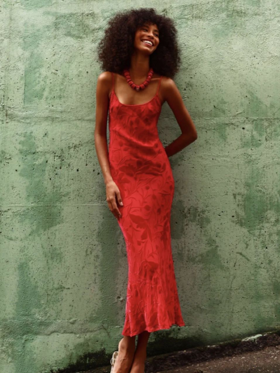 Red Slip Dress