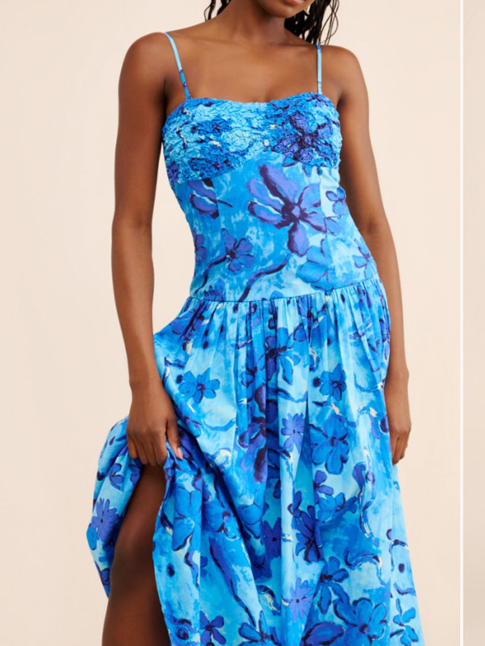Floral Sleeveless Midi Dress