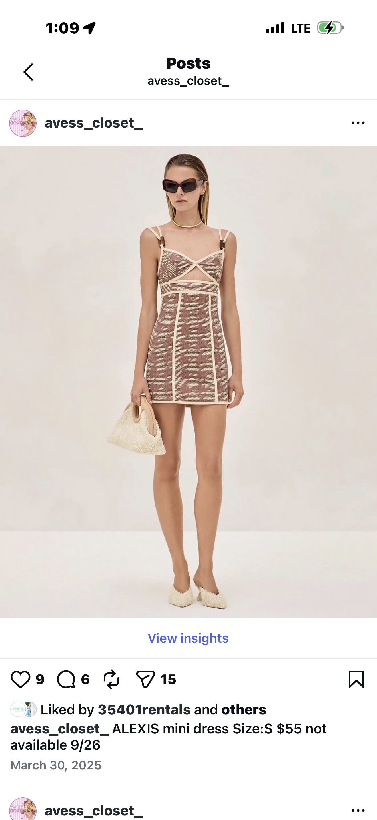 Patterned Mini Dress