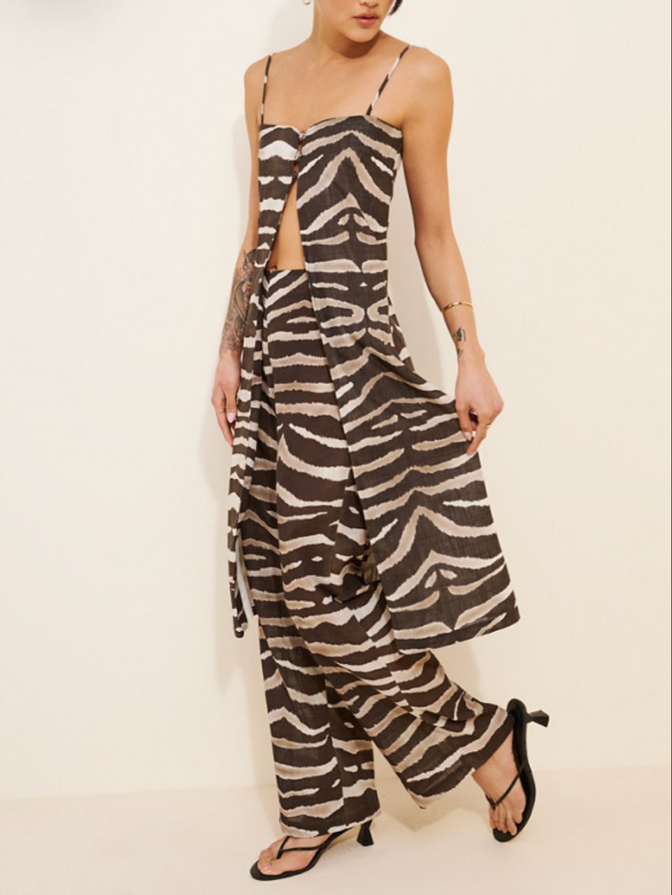 Especia Timora Zebra Longline Top