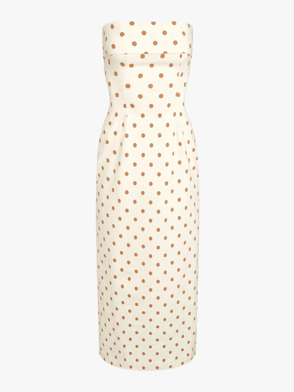Polka Dot Strapless Maxi Dress