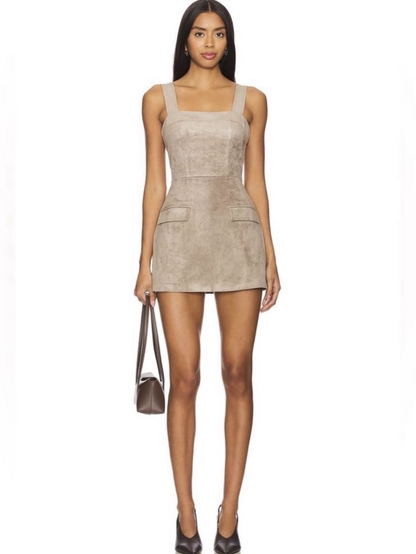 Amanda Uprichard Suede Romper