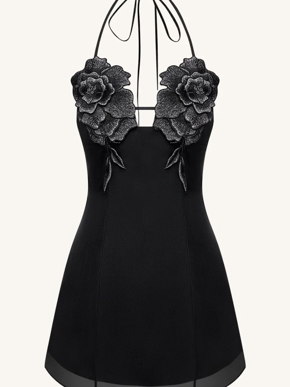 JW PEI Black Flower Dress