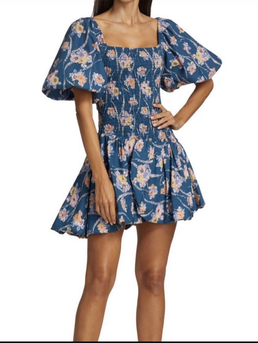 Love shack Asa Floral Smocked mini dress