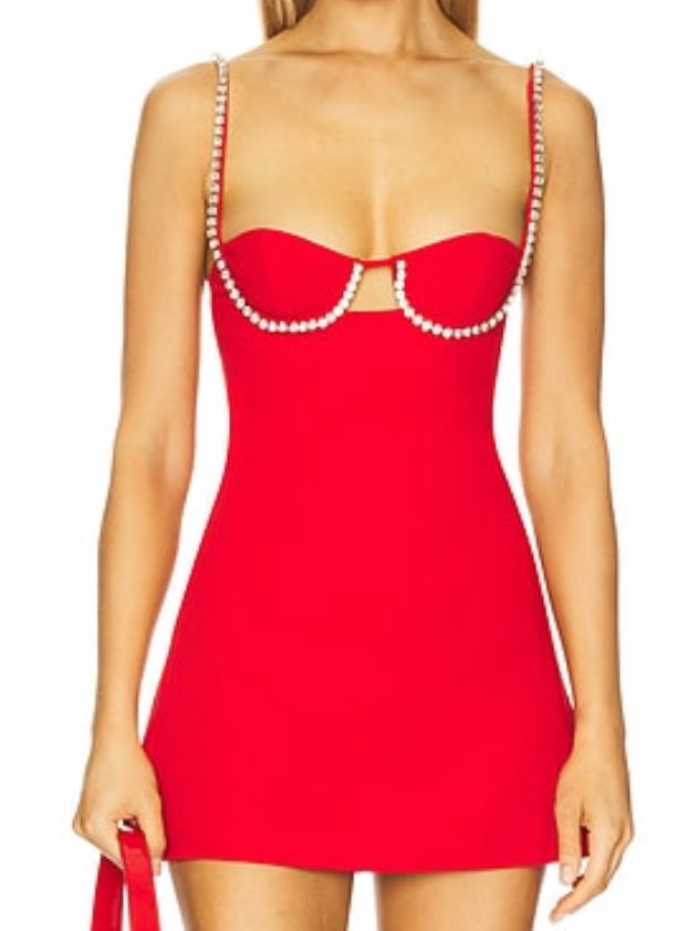 Blaire Mini Dress in Cherry Red