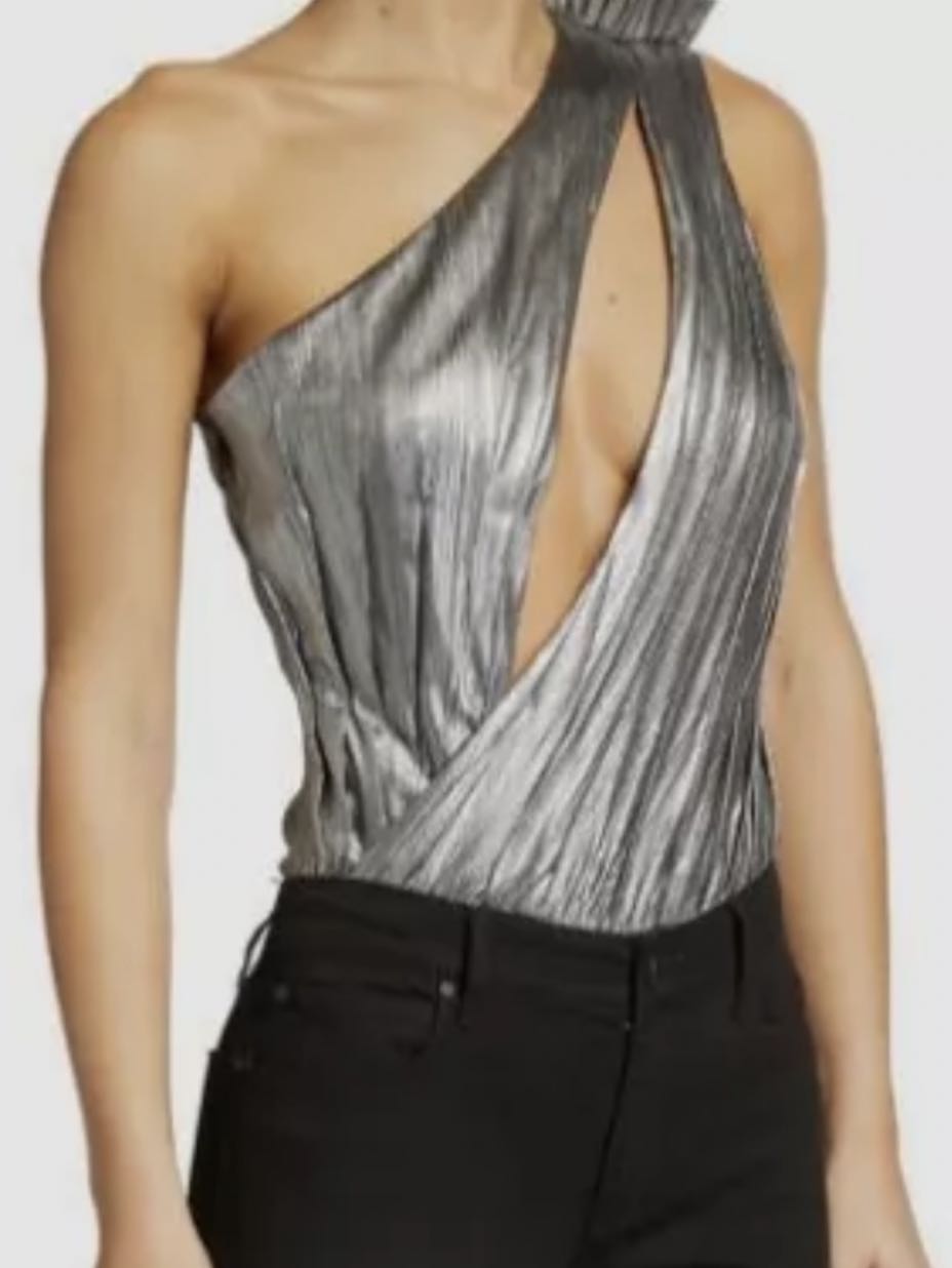 Retrofete silver bodysuit