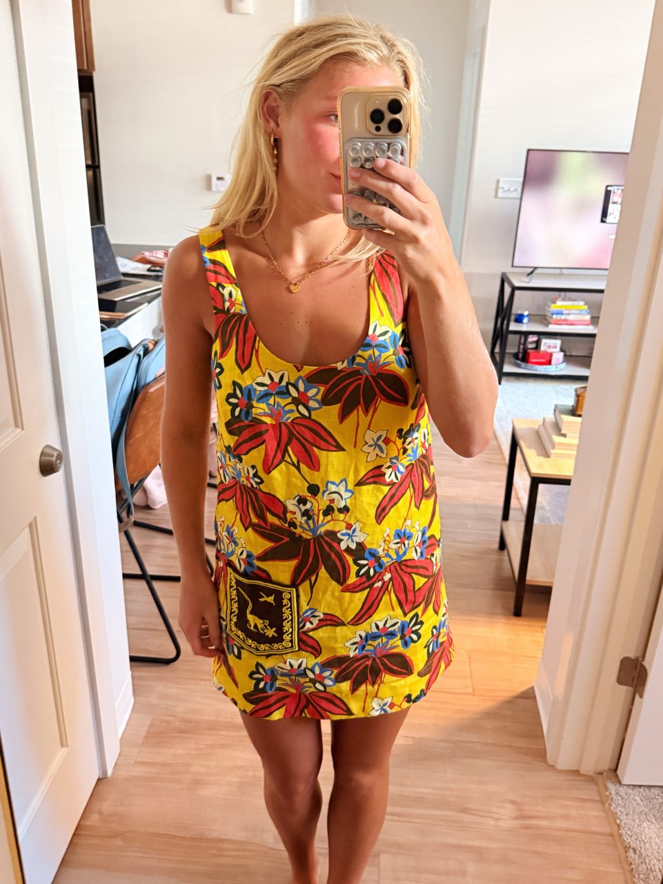Alemais Tropical Print Mini Dress