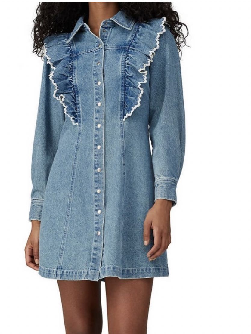 Denim Ruffle dress