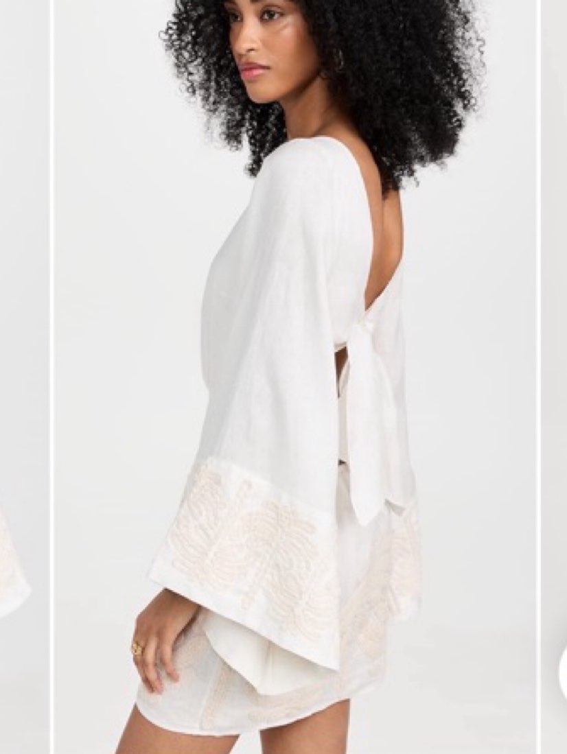 White Embroidered Cutout Mini Dress