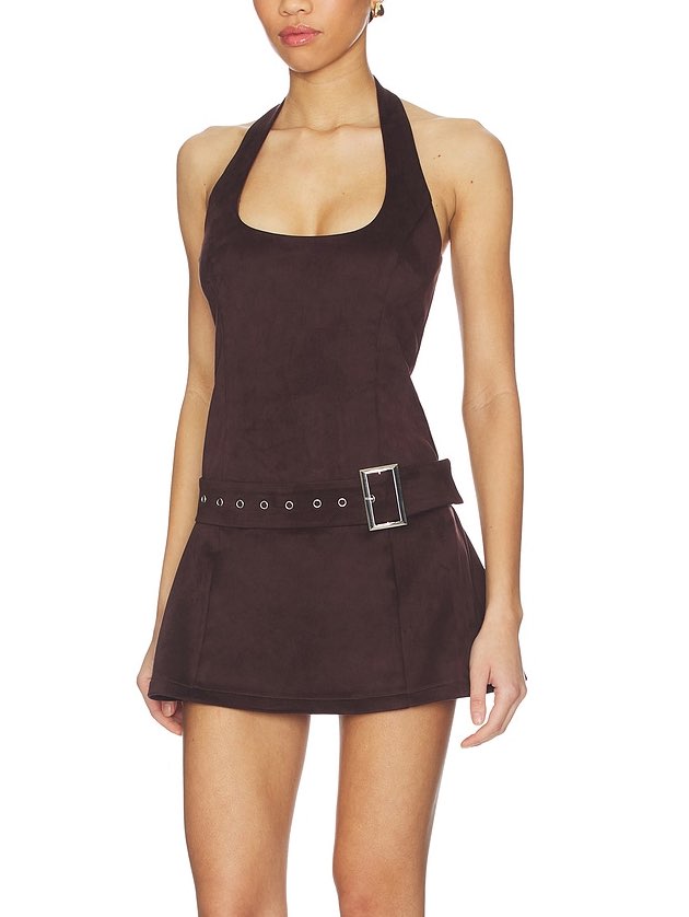 Wes Faux Suede Mini Dress
