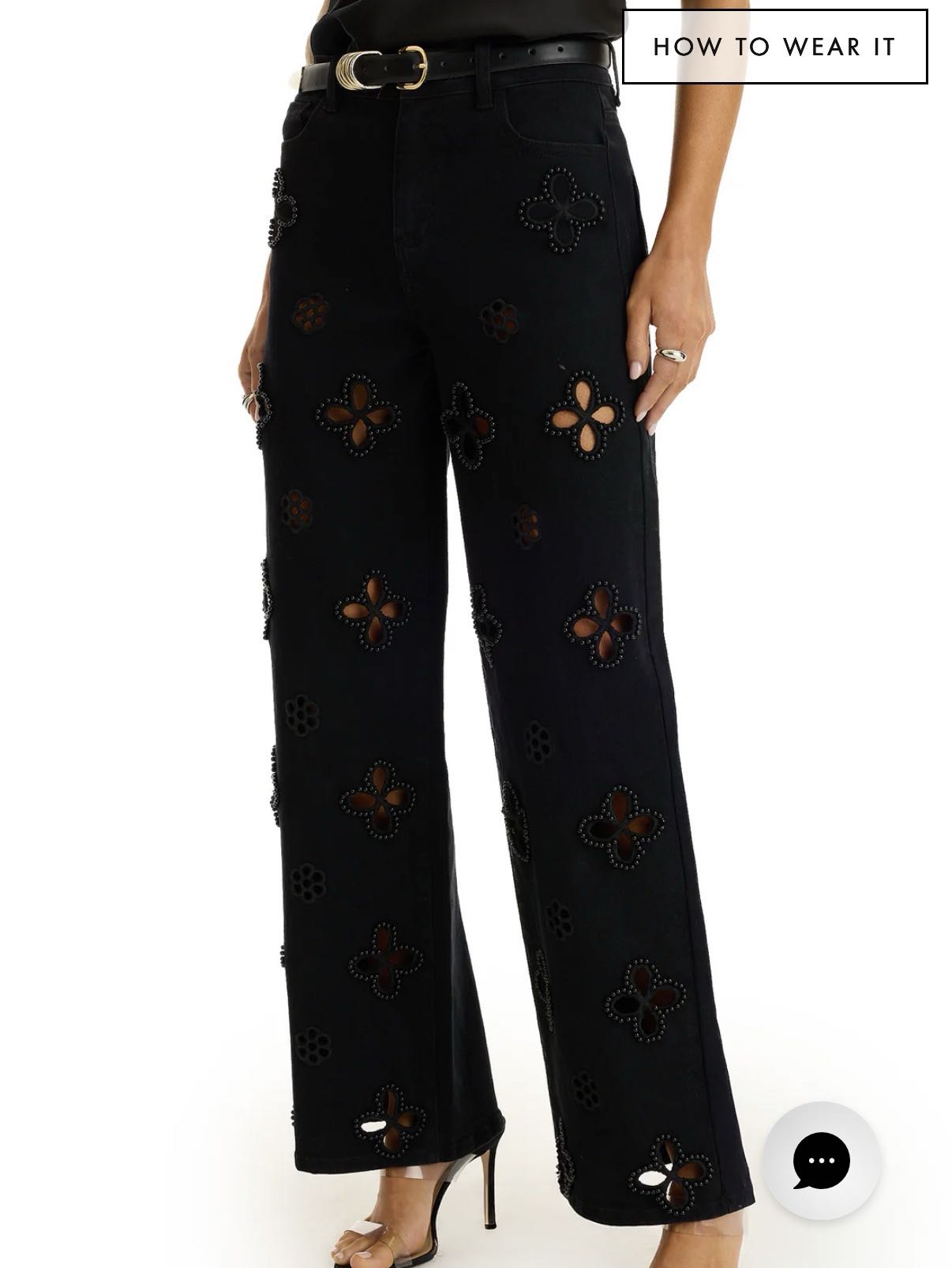Black Pearl Straight-Leg Jeans